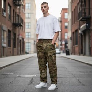 Military Pants Mens Medium Reg OCP Camo Cargo Army Combat Uniform ACU Ripstop FR